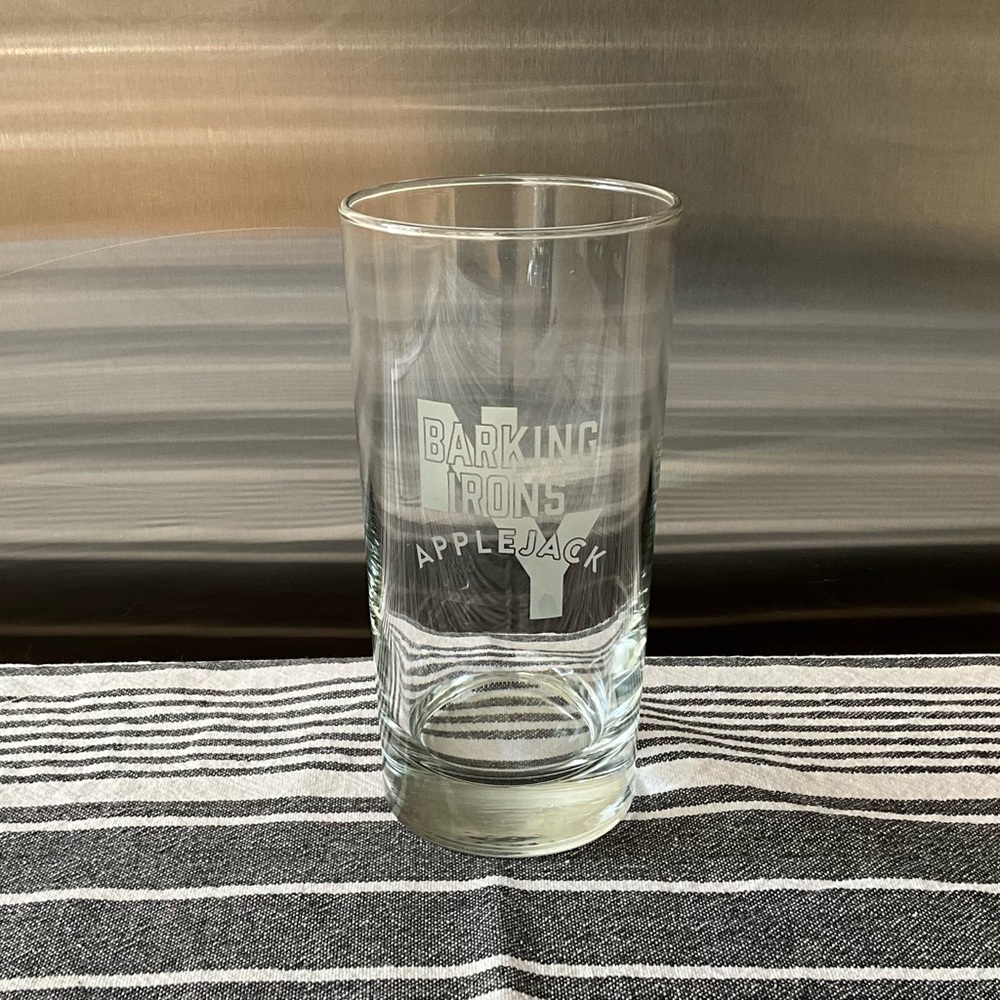 Rare Barking Irons New York Applejack Apple Brandy Highball Glass
